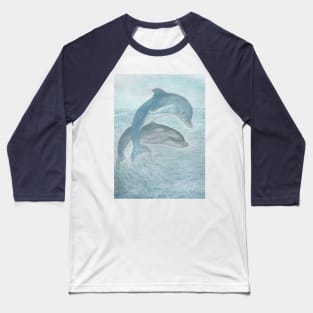 Swimming with dolphins Baseball T-Shirt